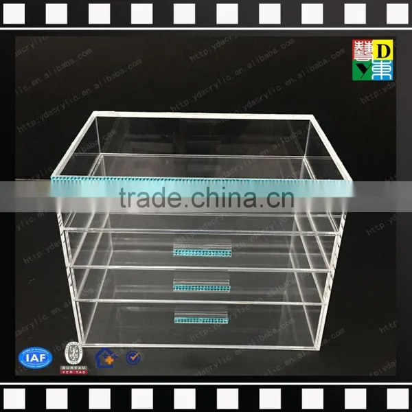 2016 Manufacturer Supply Acrylic 3 Drawer Counter Top Makeup Organizer, Acrylic 5 Tiers Drawers Cosmetic Organizer photo-2