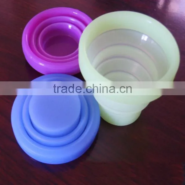 Heat Resistant Portable Foldable Silicone Drinking Cup Travel Cup photo-4
