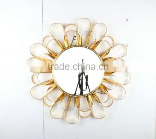 Flower Shaped Wall Hanging Mirror/ Iron Decorative Mirror photo-2