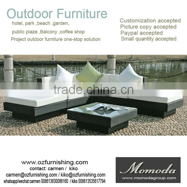 8057 Modern Style Outdoor Wicker Rattan Sofa Set Sofa Furniture