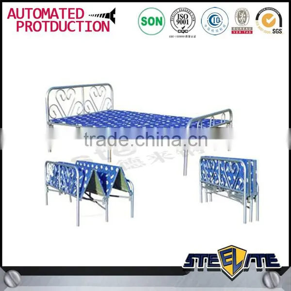 Top Brand Wrought Iron Bed Cheap Army Folding Bed India photo-3