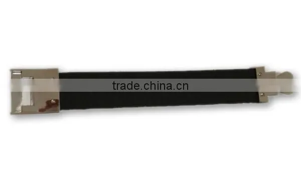 PU Leather Bracelet With Zinc Alloy Locking Part, Hot Sale Gift Leather With Crystal Gem Decoration photo-4