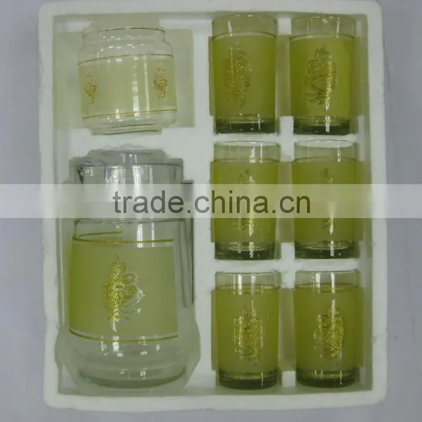 JK001 7pcs Glass Drinking Set With Printing photo-5