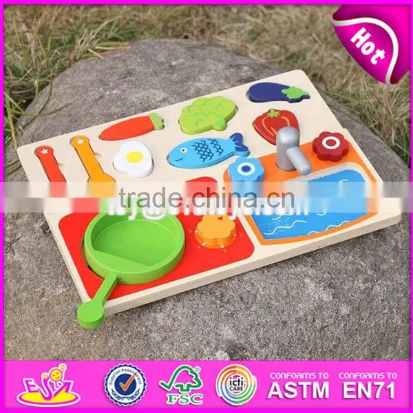 New Design Preschool Play Food Wooden Toy Kitchen Accessories for Kids W10B187 photo-3