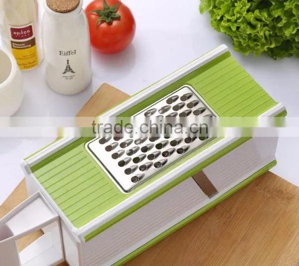 5 in 1 Hand-Held Vegetable Grater With Tray And Peeler,Slicer,Sharp Blade photo-2