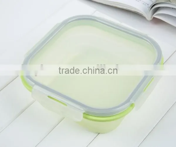 Silicone Food Grade Small Fruit Box Airtight Lunch Box photo-3