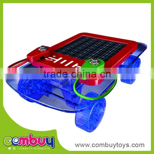 New design DIY assembled set electric mini solar toy car