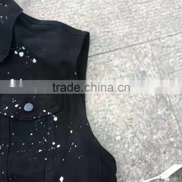 Men Cheap Price Brand Fashion Casual Denim Vest photo-3