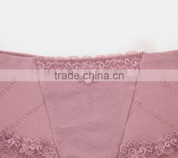 Factory Colorful 95% Cotton 5% Spandex With Lace Custom Sexy Fancy Woman Underwear photo-5