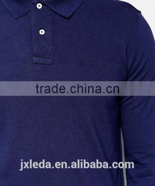 Sports Long Sleeves Men Pique Polo Shirt, Personalized Custom Polo Shirt Importer, Gym Golf Polo T-shirt Wholesale photo-3