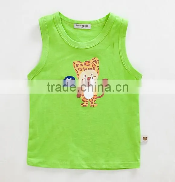 Custom Breathable Nylon Sport Kids Singlet Fashion Children Tank Top photo-3