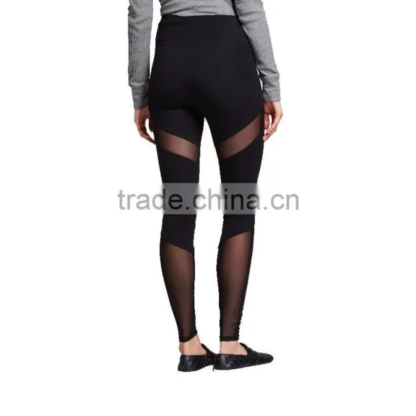 2017 Perfect Fit Custom New Mix Women's Fitness Yoga Legging With Mesh Yoga Pants Wholesale photo-4