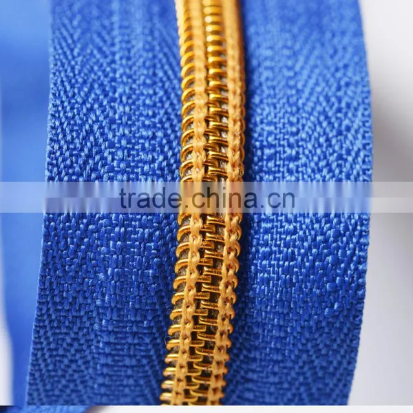 #5 Open End Golden Teeth Nylon Zippers, Zipper Nylon photo-3