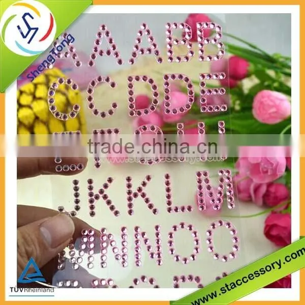 Wholesale Adhesive Rhinestone Letters Stickers photo-4