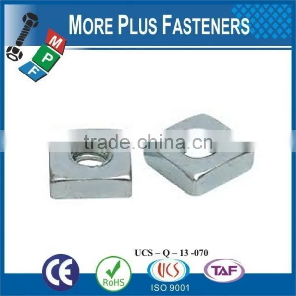 Made in Taiwan Heavy Plain Finish Steel Stainless Steel Zinc Finish Steel Regular Square Nut photo-5