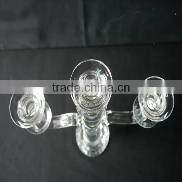 Transparent K9 Crystal Candle Holder,Crystal Beads Candelabra Crystal Candle Holder For Wedding Table Decoration photo-5