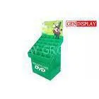 CD VCD Cardboard Floor Display Stand Racks With 4 Color Printing