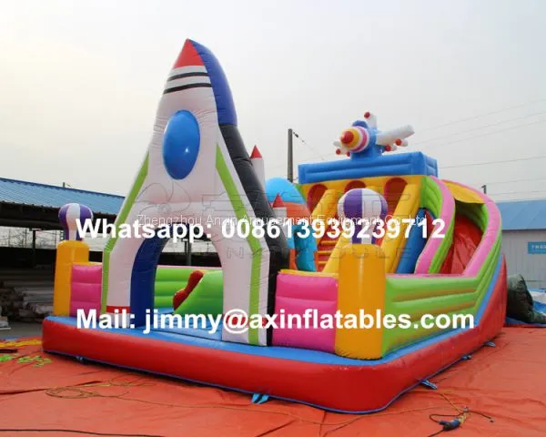 Commercial Airplane Inflatable Bouncer Combo,Jumping Bouncy Castle With Slide,Jumping Bouncy Castle For Kids photo-2