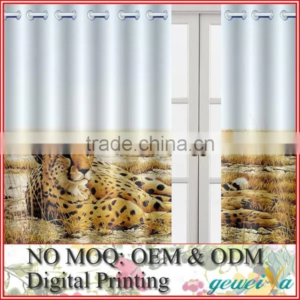 Custom Blackout Fabric 3D Digital Printed Curtain photo-2