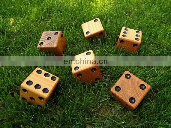 Wooden Outdoor Yard Dice Giant Custom Wooden Dice Set photo-4