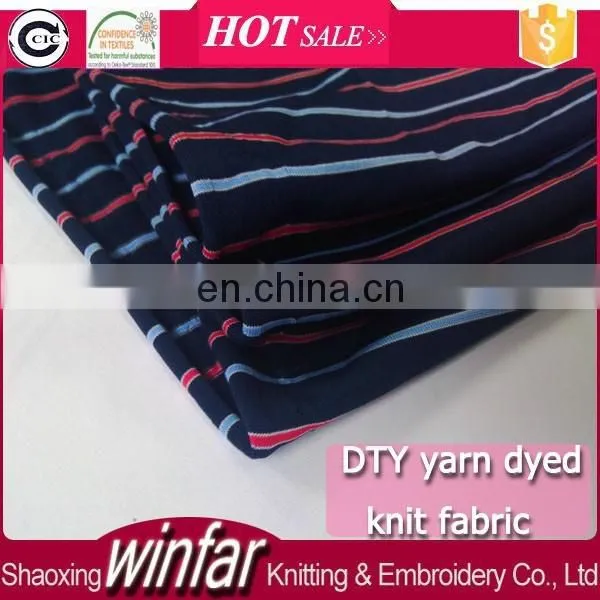 Winfar Textile Knit Black White Yarn Dyed Stripe Fabric for Briefs Underpants photo-2