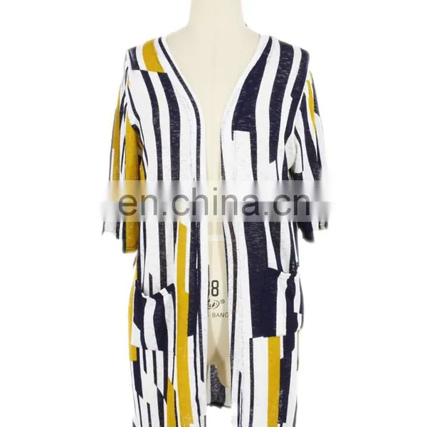 Fashionable Black and White Hit Colour Two Piece Vest Dress And Long Blouse Cardigan For Women Everyday Wear photo-4