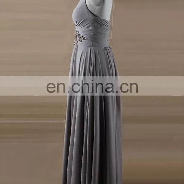 Vintage Halter Grey Mother of the Bride Dresses for Formal Occasion photo-4
