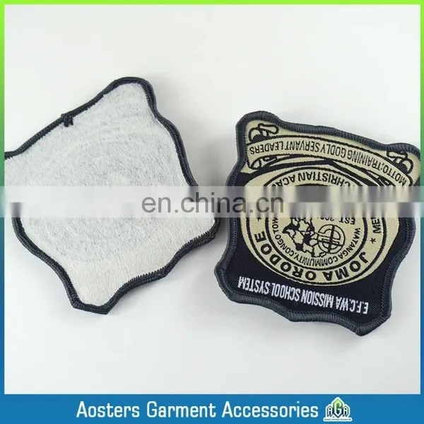 Custom Woven Badges Clothing Brand Jeans Sewing Machine Brand Name Woven Label photo-2