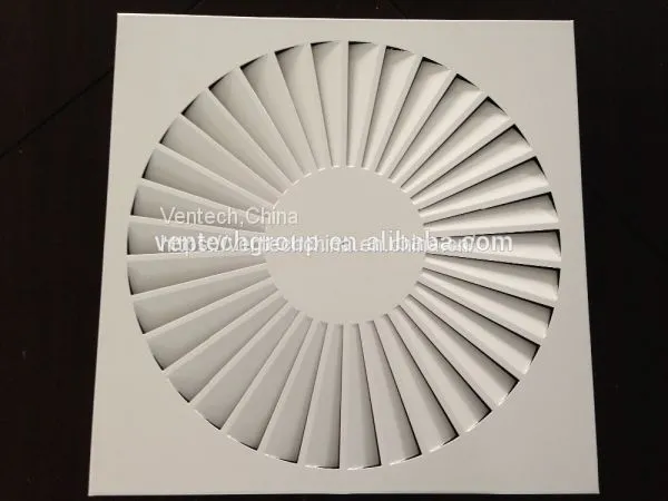 Aluminum Square Swirl Diffuser Ceiling Vent