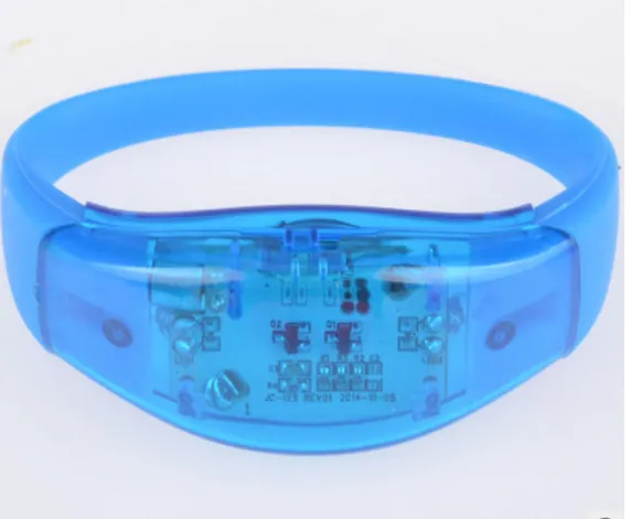 Led Light Up Snap Bracelets Concert Product Multi Colors photo-3