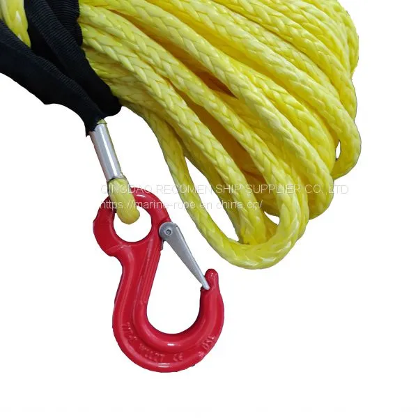 Recomen High Strength 30kn Capacity Electric Rope Winch Rope Hand Winch Wite Rope Winch