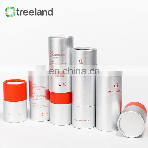 Fancy Perfume Bottle Paper Tube Box Silver Card Tube Box photo-2