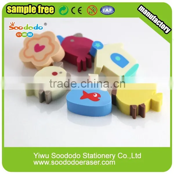 Cute Extruded Rubber Erasers for Office Stationery photo-4