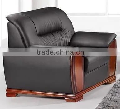 Oupusen 2016 New 1 1 3 Black Home Wooden Sofa Set photo-4