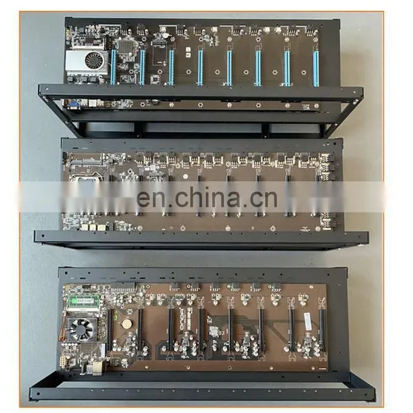 6GPU 8 GPU 12 GPU Stackable Open Air Case Computer Frame photo-2