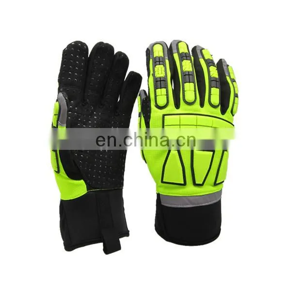 Finger Protector Personal Protective Equipment Oil And Gas Mining Impact Working Safety Gloves