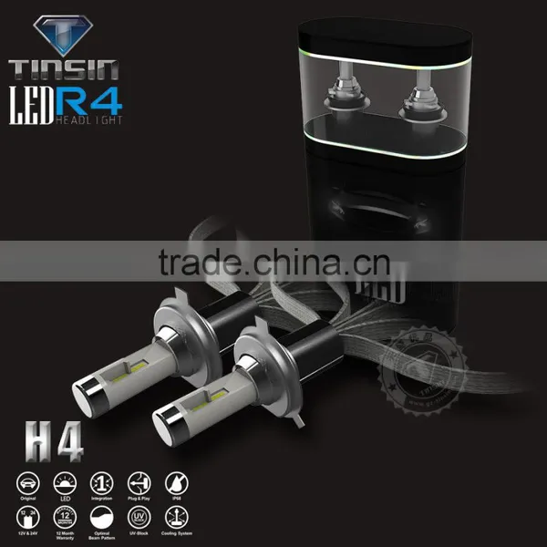 Hot Sales Factory Supply 9600lm R4 h4 Led Headlight 2016 Super Bright Headlight Bulb h4 12v 55w Led photo-3