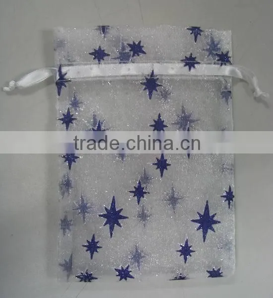 8*12cm Gold Organdy Drawstring Wedding/christmas/party Gift Bags China Manufacturer for Packing Candy Gift photo-6