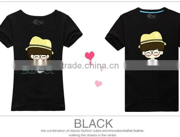 2015 OEM Cute Couple Shirt Design / Dri Fit Shirts Wholesale / Chinese Clothing Manufacturers photo-3