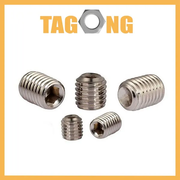 High Quality DIN 916 Hex Socket Drive Stainless Steel Set Screw Grub Screw Cup Cone Point photo-4