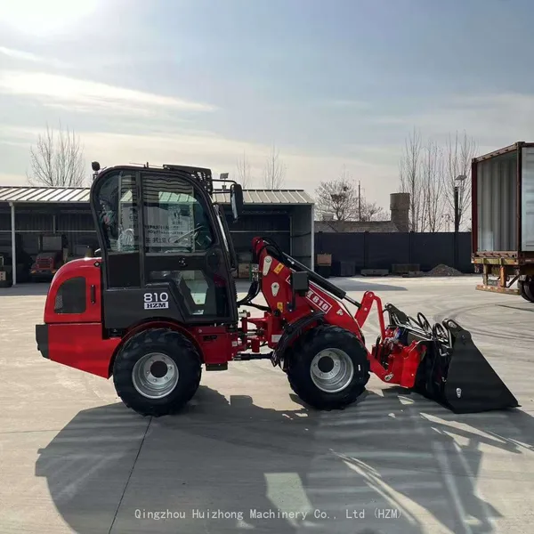 2025 New China Brand HZM 810 HZM809 1000kg Capacity Hydrostatic Compact Mini Wheel Loader photo-3
