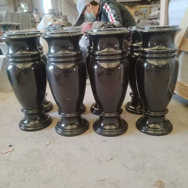Owinstone-premium Black Naturally Polished Granite/gabbro Books/ Vases/ Pillars for Wholesale, Customized Available, Cheap Price photo-2