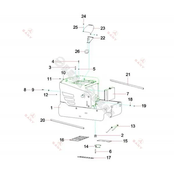 SANY SY60C Parts Diagram Genuine & OEM Excavator Spare Parts Supplier Fast Delivery in 3-7 Days photo-6