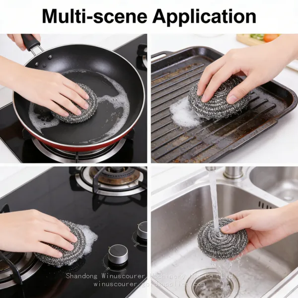 Wholesale Stainless Steel Scourer Kitchen Clean Steel Scourer Ball photo-3