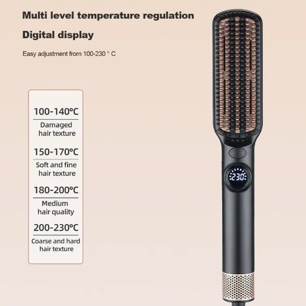 Cold and Hot Air Straight Hair Comb/hair Care Anti Scald Comb/tooth Fluffy Comb（Wechat:13510231336） photo-4