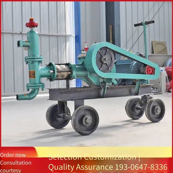 Bw60 Cement Mortar Single-cylinder Grouting Machine, Small Horizontal Mortar Piston Grouting Pump for Concrete Tunnel Reinforcement