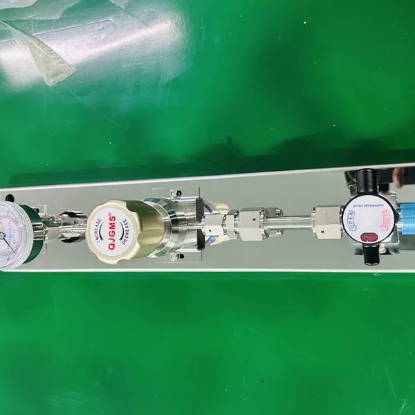 Gas Pressure Regulator Panel Assembly Stainless Steel Pressure Reducing Valve Manifold