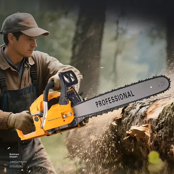 Portable 2-Stroke Gas Chainsaw 62CC, 18