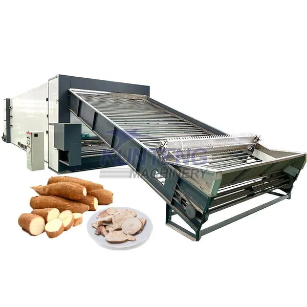 Industrial Vegetable Cassava Washer Peeler and Dryer Equipment Dehydrator Cassava Dryer Drying Machine EPC