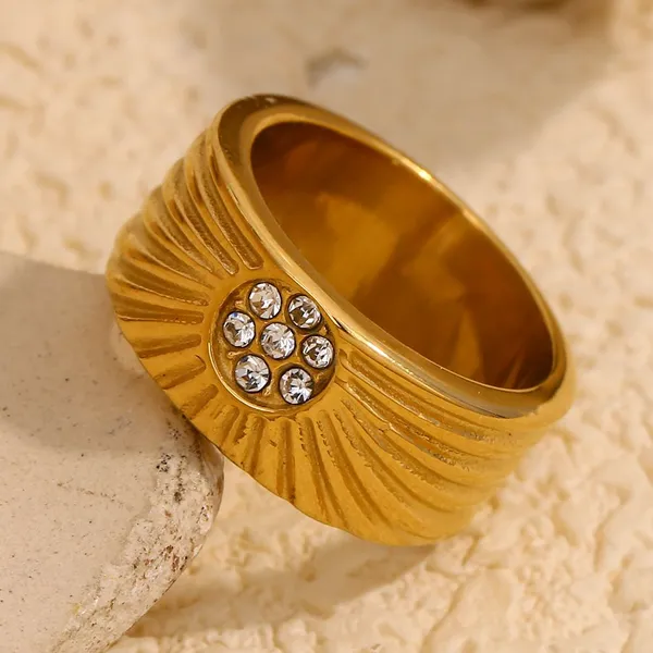 Fashion Stainless Steel Ring for Men Women Wedding Band Daily Wear Wholesale Supplier Bulk Order photo-2